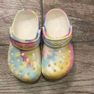Girls Tie Dye Crocs -Size 9